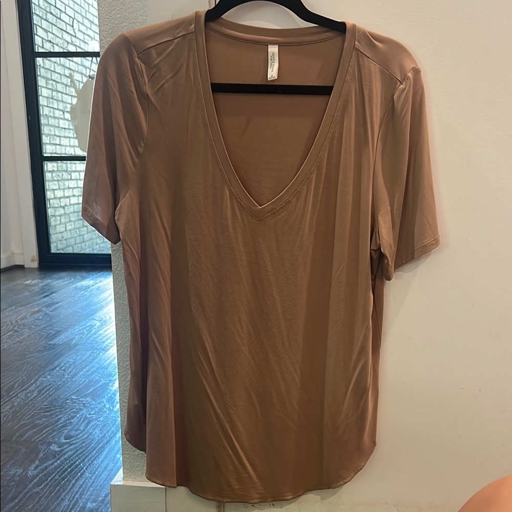 Gentle Fawn Brown Short Sleeve Tee Casual Style